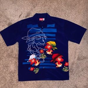 Urge Monkey Men’s Button Up Shirt Size Medium